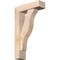 Ekena Millwork Funston Block Smooth Bracket w/ Offset Brace, Douglas Fir, 5 1/2"W x 18"D x 30"H BKT0604X18X30FST05SDF - alternate 1